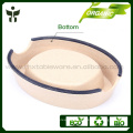 Natural pet bowl made from bamboo fiber instead of plastic and melamine